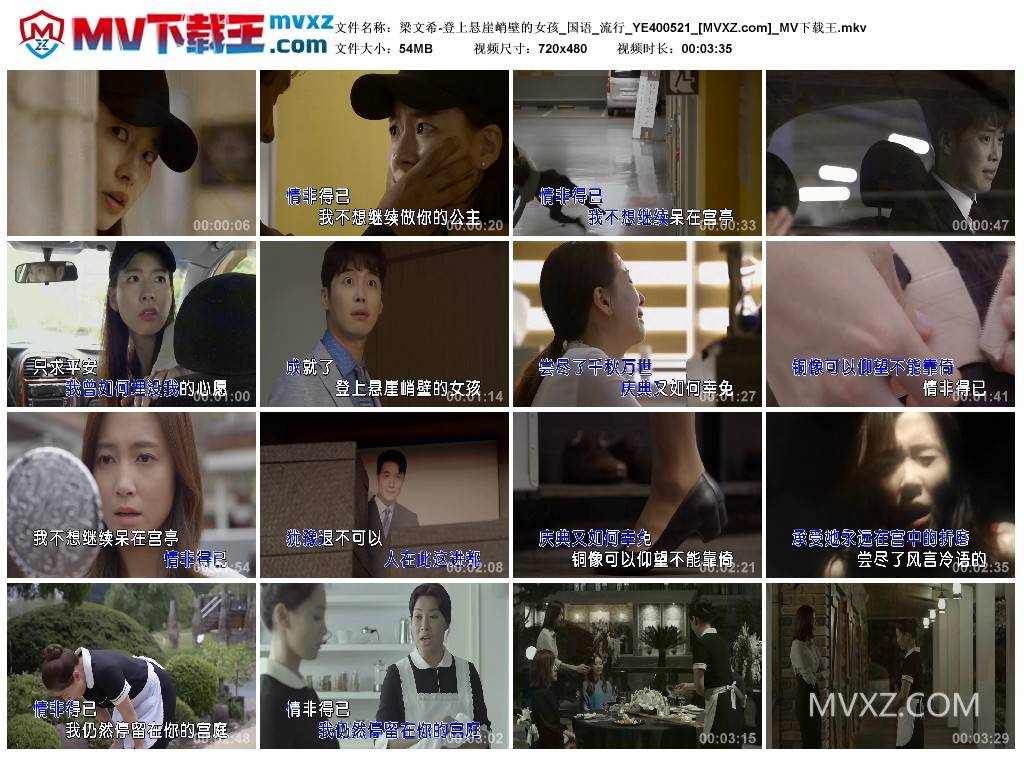 梁文希-登上悬崖峭壁的女孩_国语_流行_YE400521